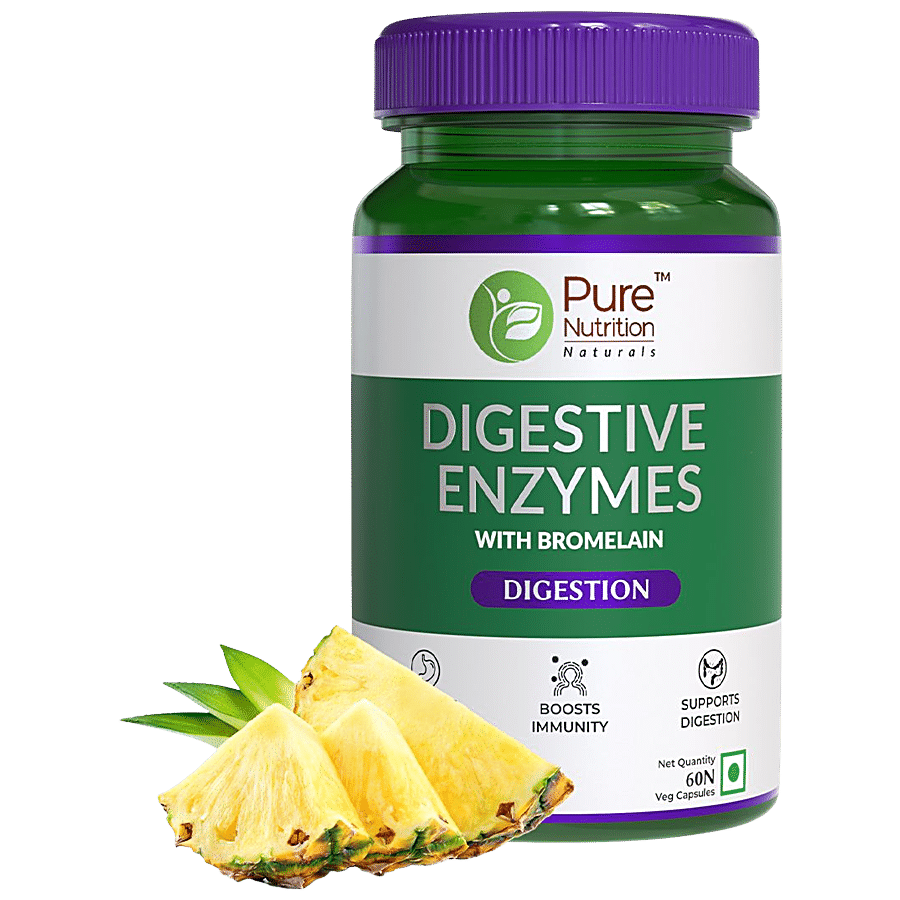 Pure Nutrition  Digestive Enzymes Capsule - Supports Gut Health