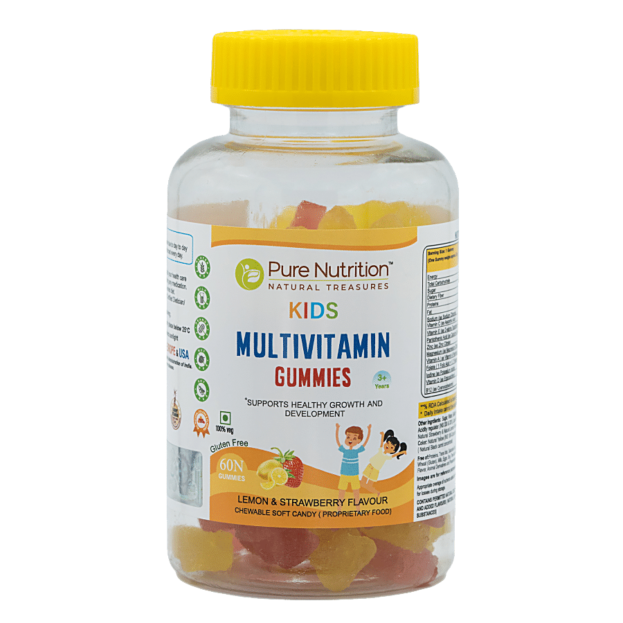 Pure Nutrition  Kids Multivitamin Gummies - For Healthy Growth & Development