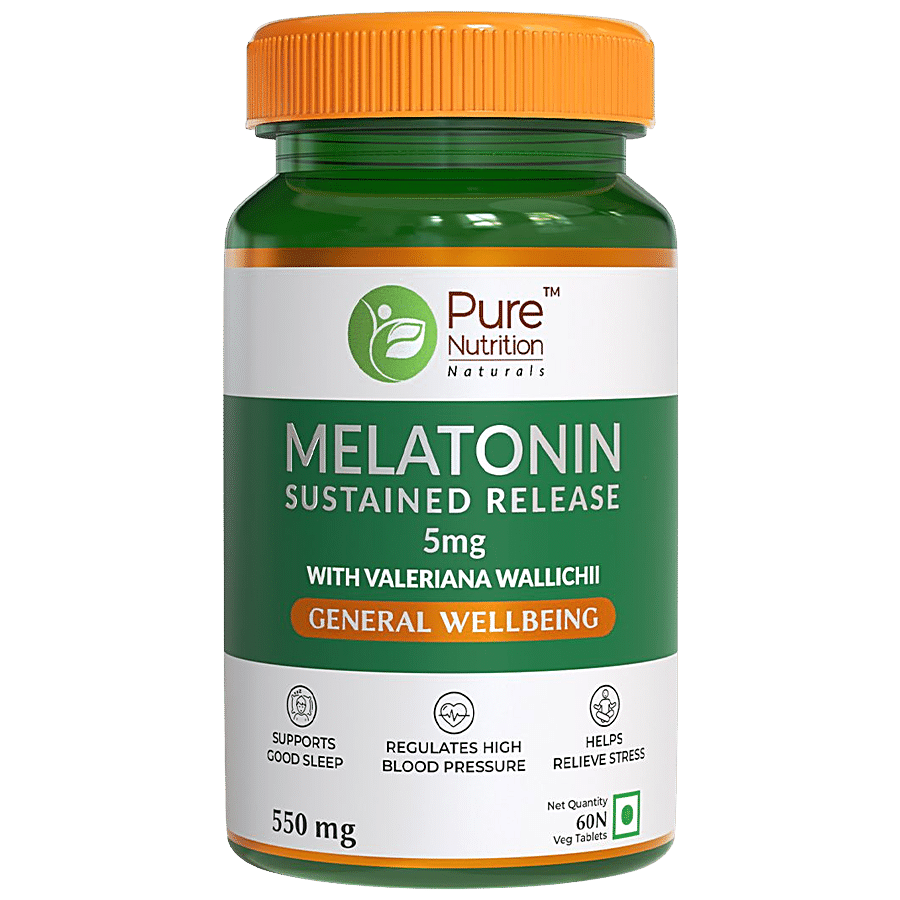 Pure Nutrition  Melatonin 5 mg Tablet - Supports Good Sleep