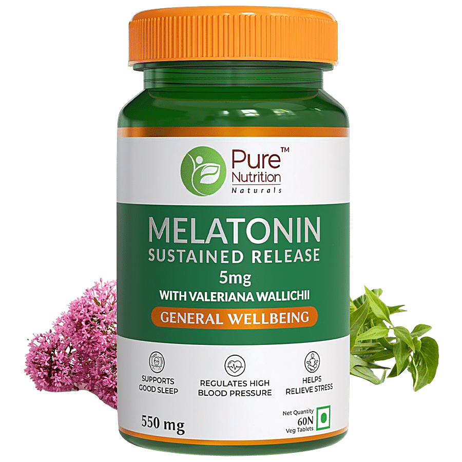 Pure Nutrition  Melatonin 5 mg Tablet - Supports Good Sleep