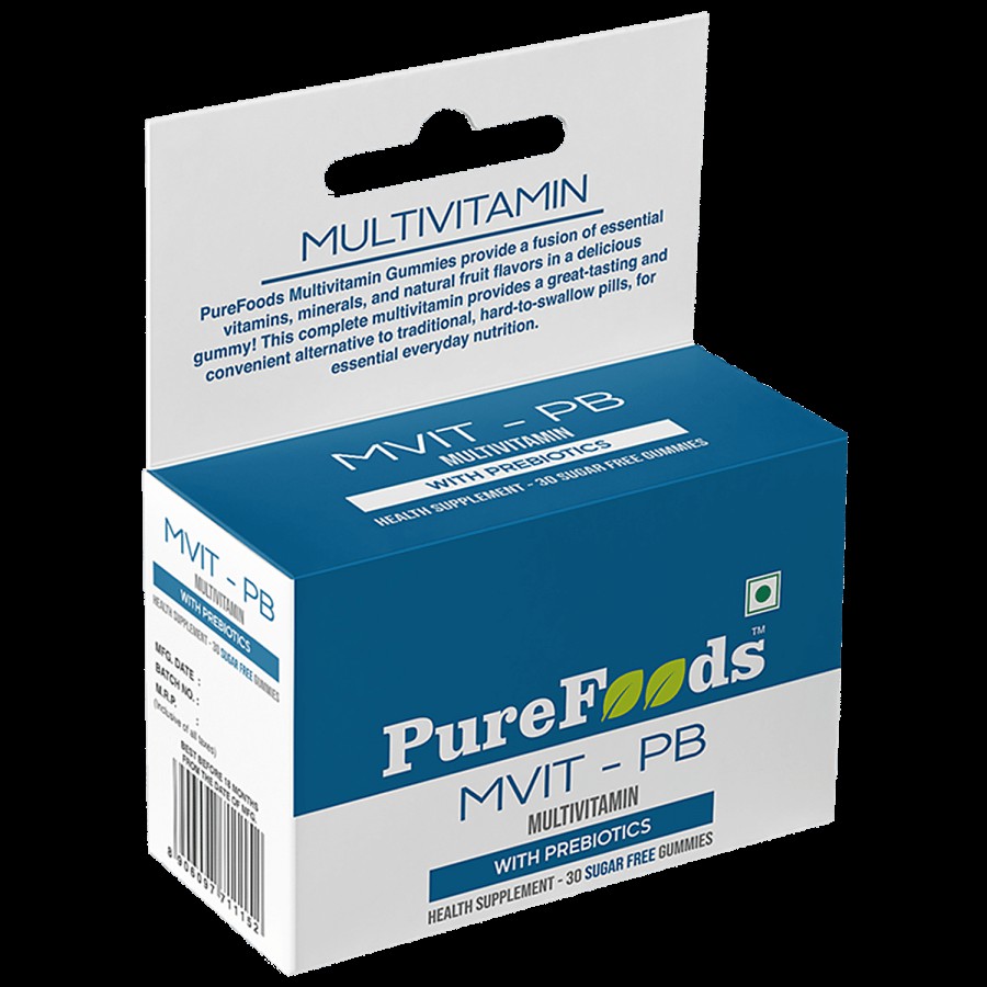 PureFoods Multivitamin-PB Gummies - With Prebiotics