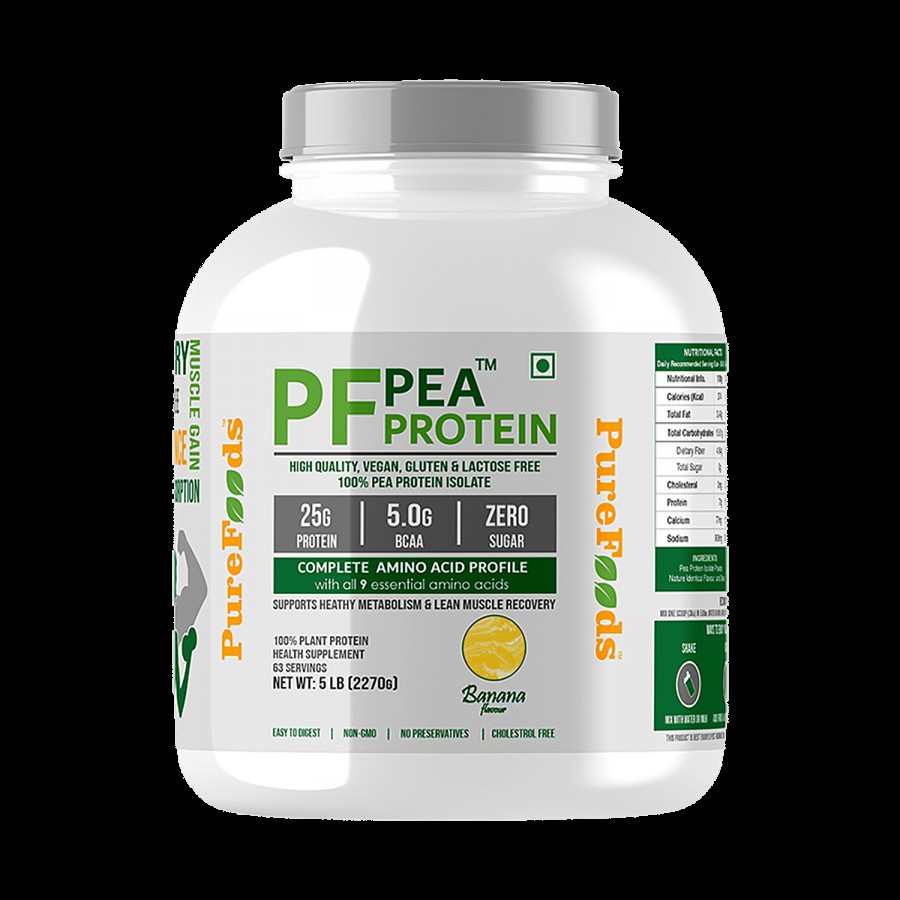 PureFoods PF Pea Protein Isolate - Banana Flavour