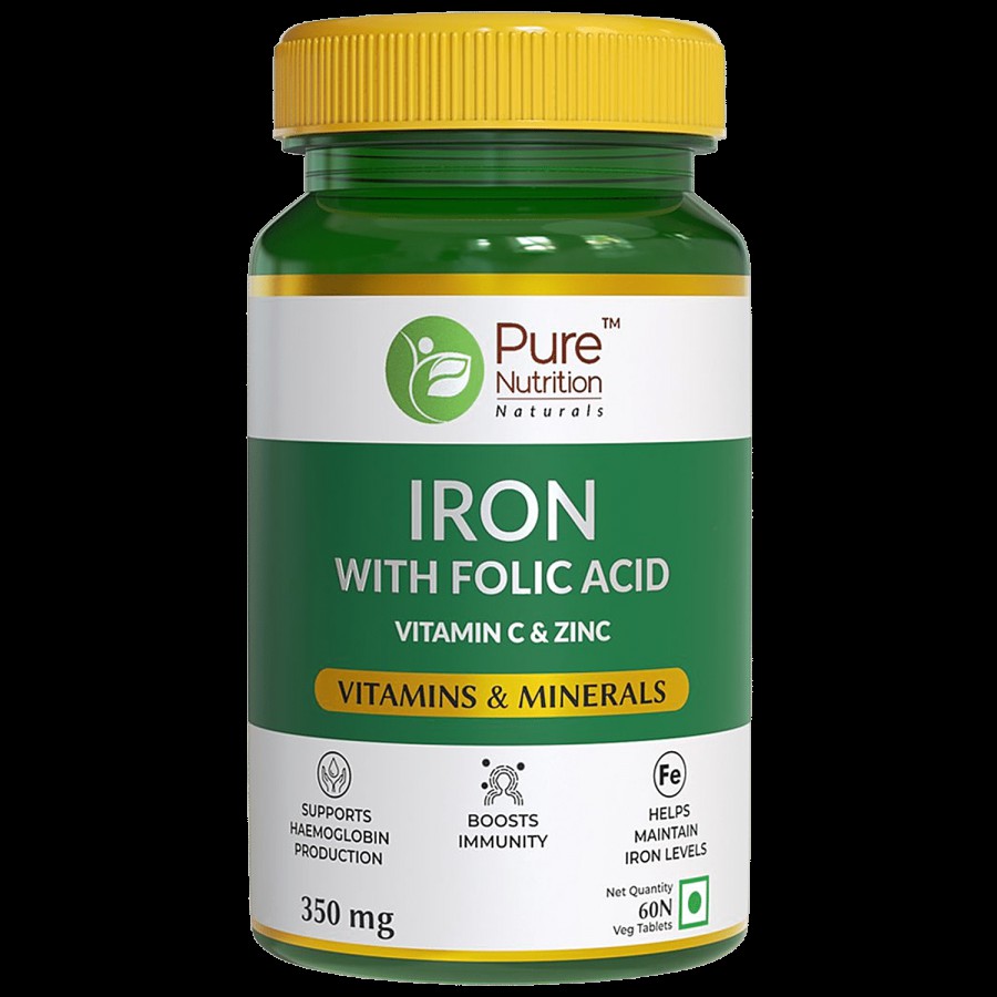 Pure Nutrition  Iron Tablet - Supports Haemoglobin Production