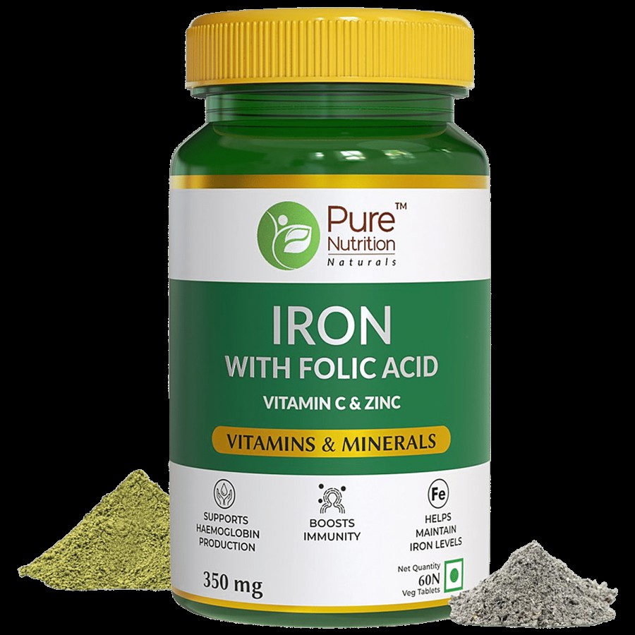 Pure Nutrition  Iron Tablet - Supports Haemoglobin Production