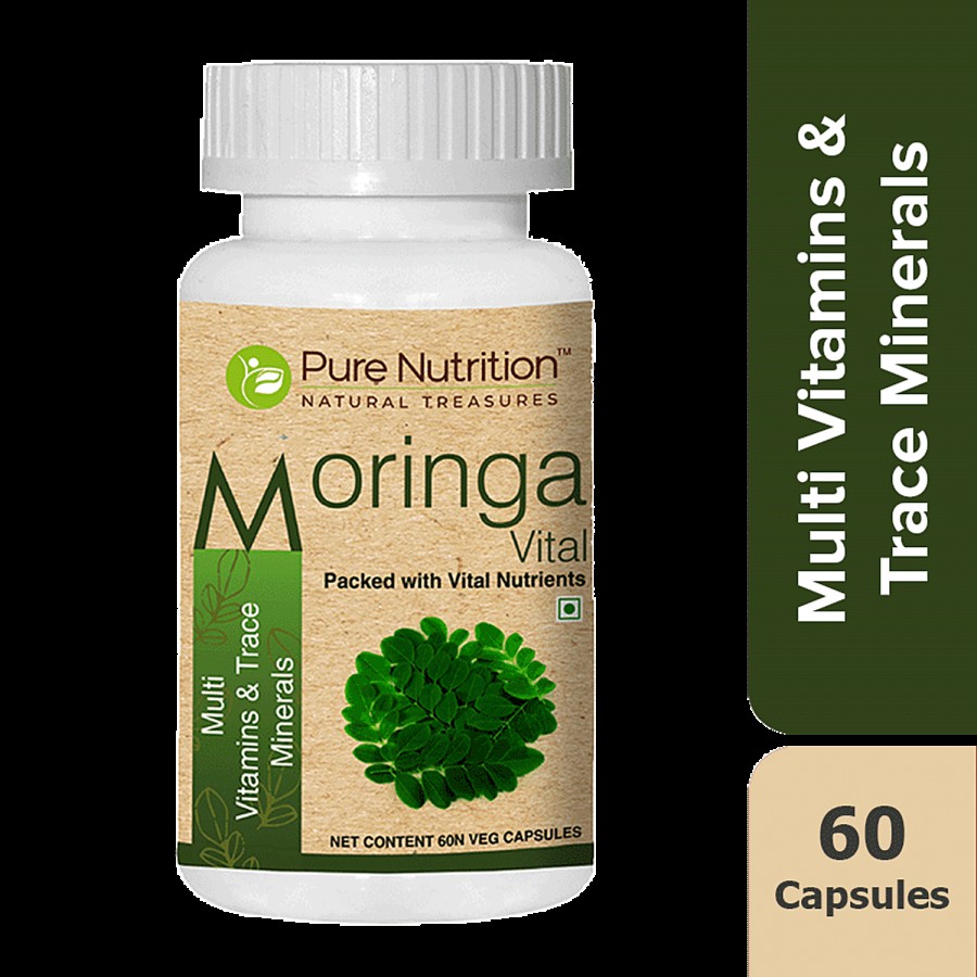 Pure Nutrition  Moringa Vital Multivitamin Capsule - SuperFood