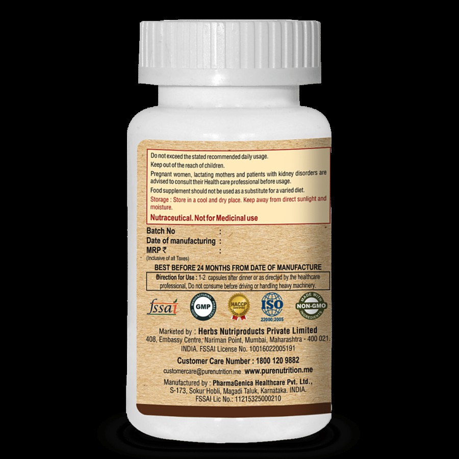 Pure Nutrition  Stress Nil Tablet - Supports Cognitive Functions