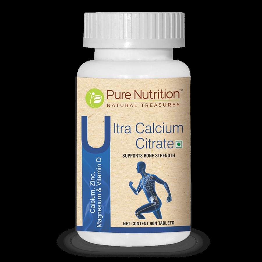 Pure Nutrition  Ultra Calcium Citrate Tablet - With Zinc Magnesium & Vitamin D