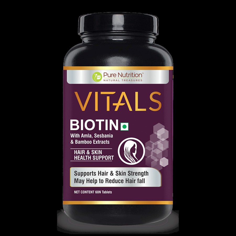 Pure Nutrition  Vitals Biotin Tablet - With Amla