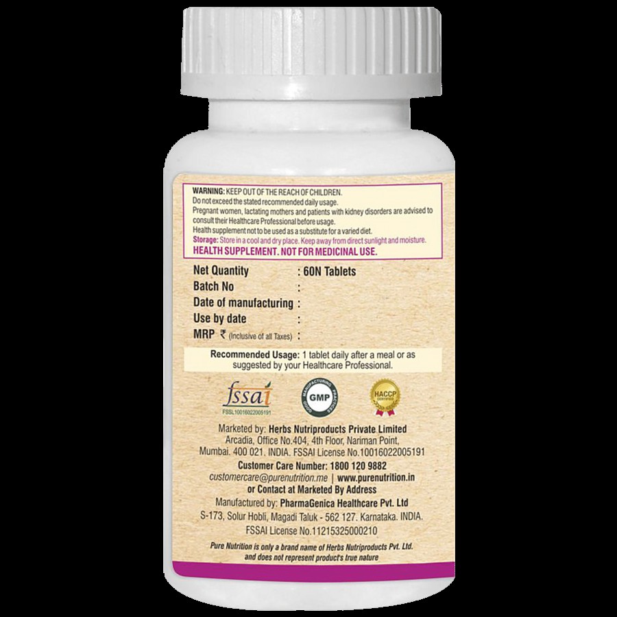 Pure Nutrition  Vitamin B Complex Tablet - Papain