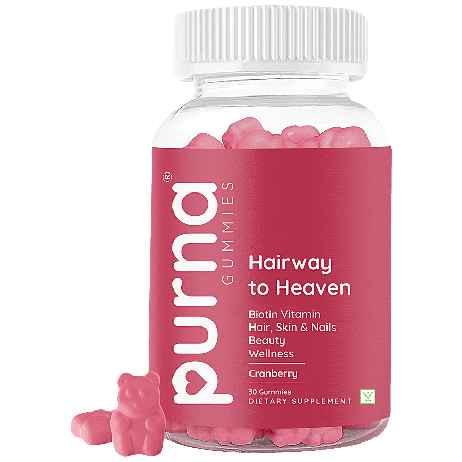 Purna Gummies Biotin Gummies - Cranberry