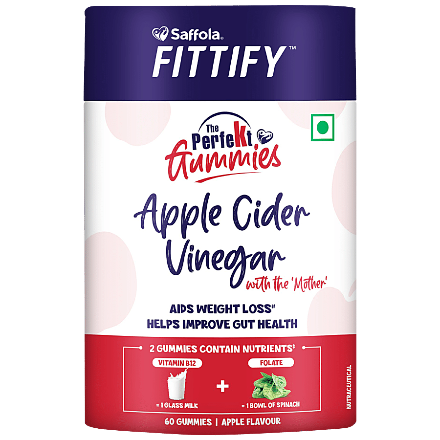 Saffola FITTIFY The Perfekt Gummies - Apple Cider Vinegar With The Mother