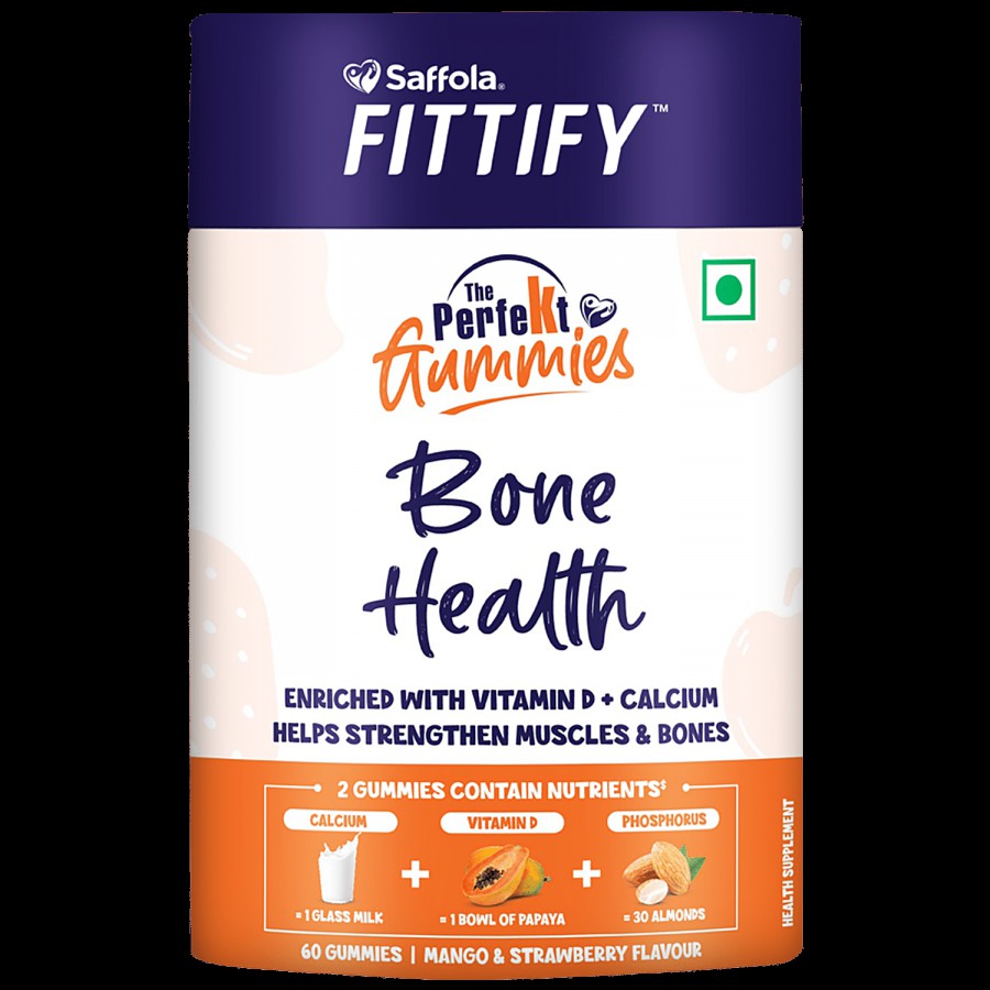 Saffola FITTIFY The Perfekt Gummies - For Bone Health