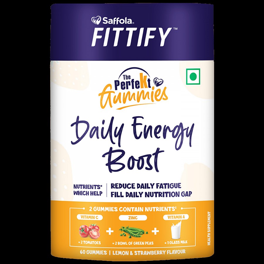 Saffola FITTIFY The Perfekt Gummies - For Daily Energy Boost