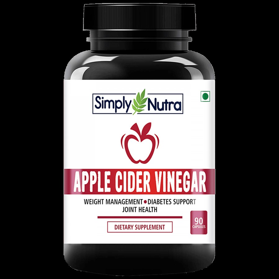 Simply Nutra Apple Cider Vinegar Capsules 500 Mg - Veg Capsules