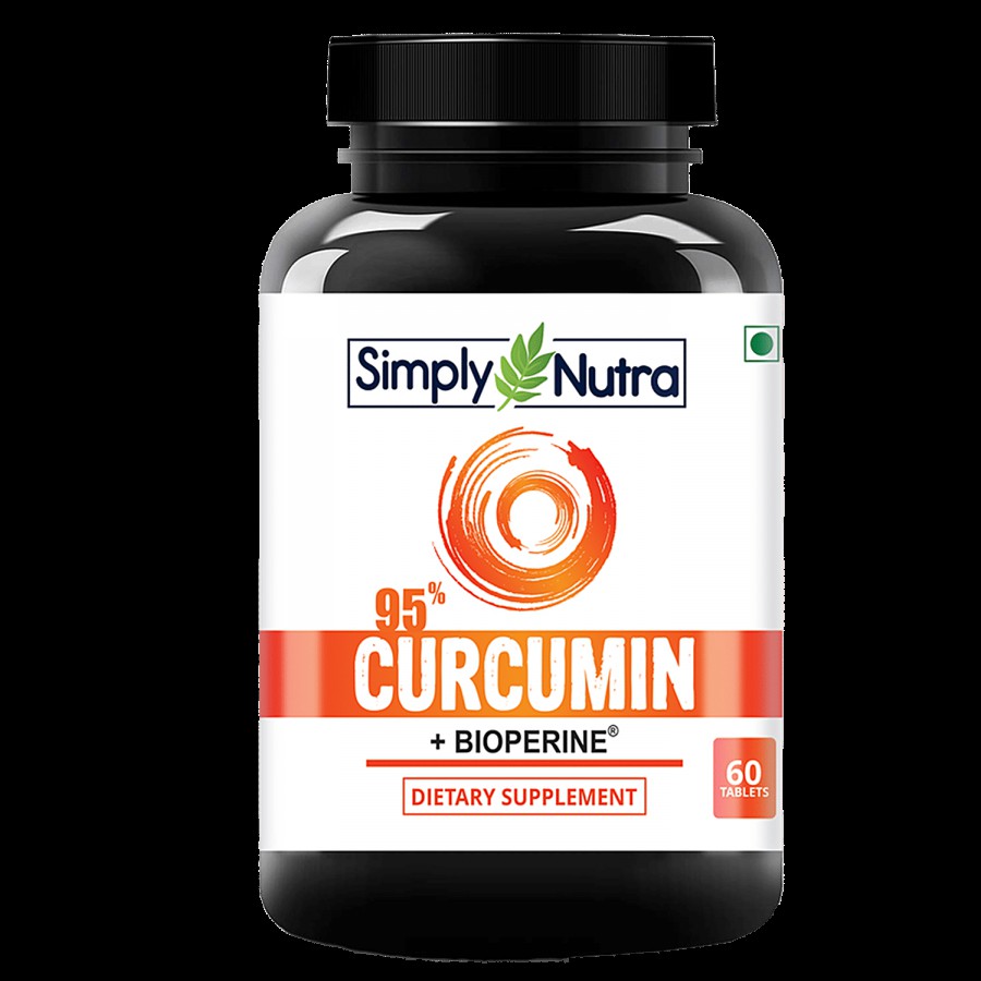 Simply Nutra Curcumin Dietary Supplement Tablets - With Antioxidant Properties