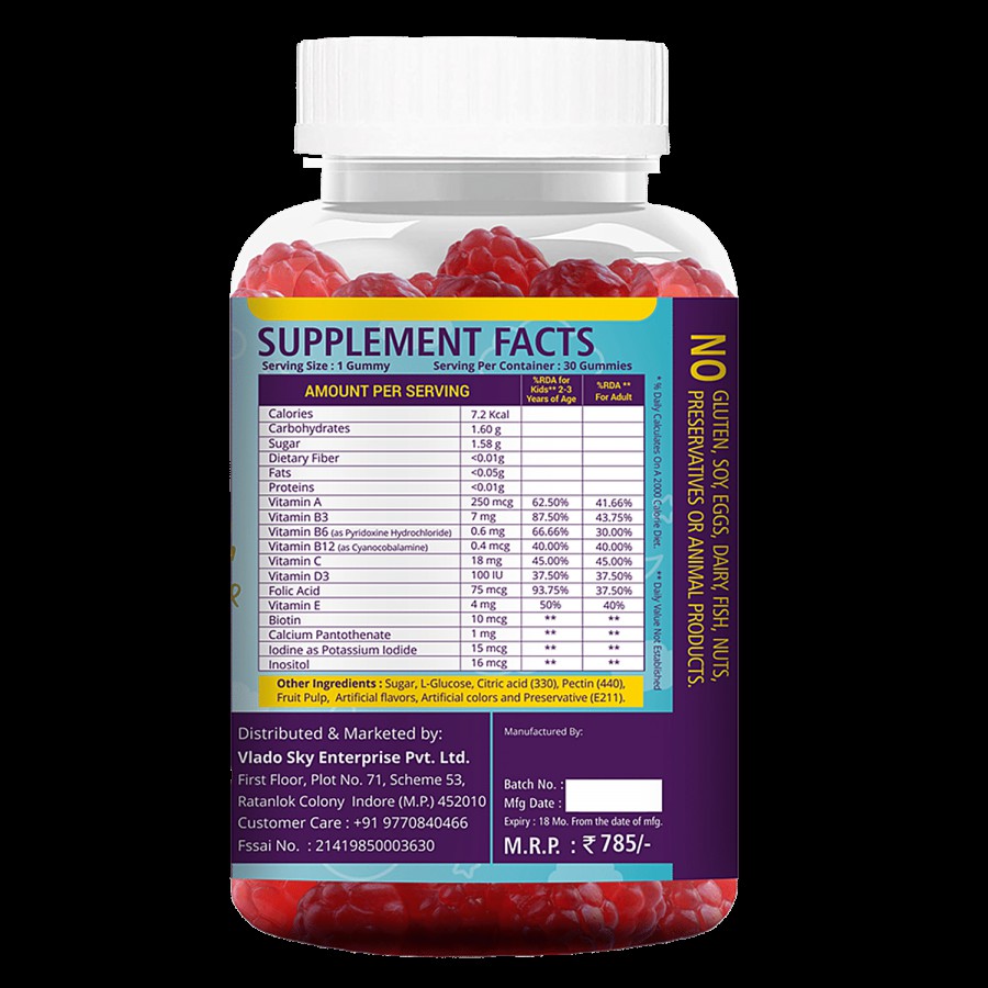 Simply Nutra Multivitamin Supplement Gummies - For Kids