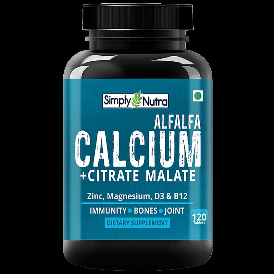 Simply Nutra Simply Nutra Alfalfa Calcium Citrate Malate With Vitamin D3