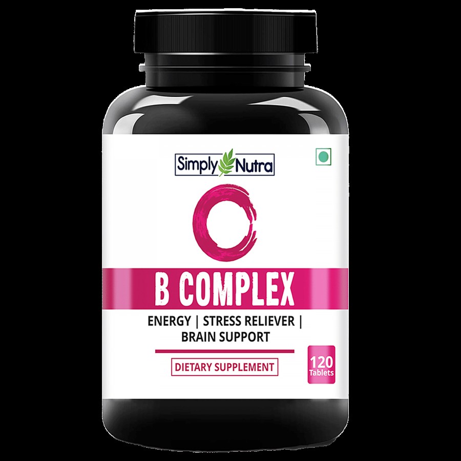 Simply Nutra Vitamin B Complex Dietary Supplement Tablet - For Energy