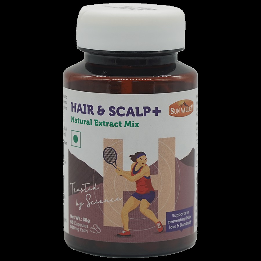 Sun Valley Sun Valley Hair & Scalp+ Natural Extact Mix - Helps With Hair Loss & Dandruff