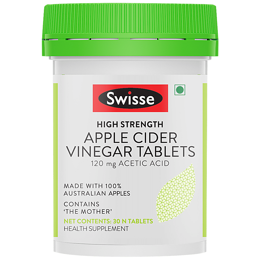 Swisse High Strength Apple Cider Vinegar Tablets - Supports Digestion