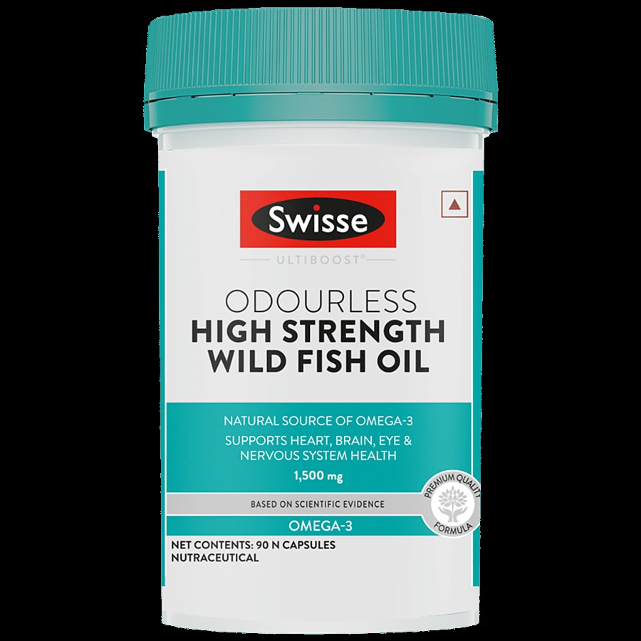 Swisse Ultiboost - Odourless High Strength Wild Fish Oil Capsules