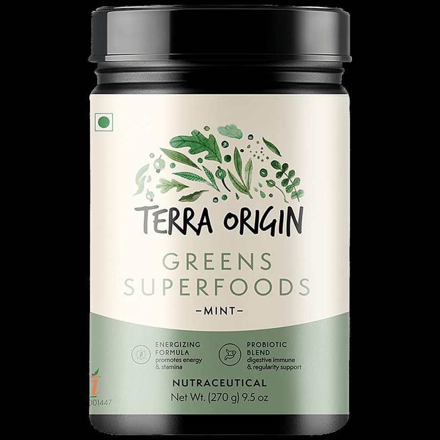 Terra Origin Greens Superfoods Dietary Supplement - Supports Immune System