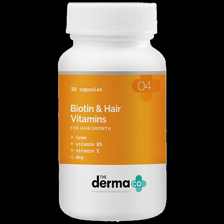 The Derma Co Biotin & Hair Vitamins Capsules - With Iron