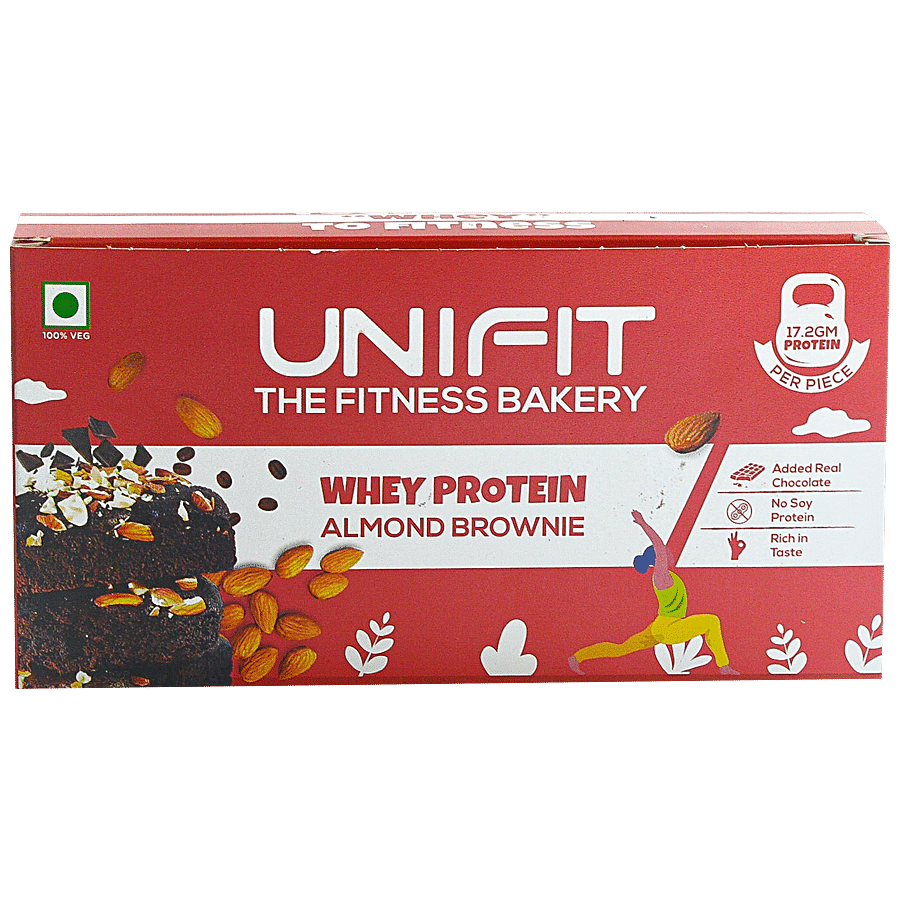 Unifit Almond Brownie - With Crunchy Toppings