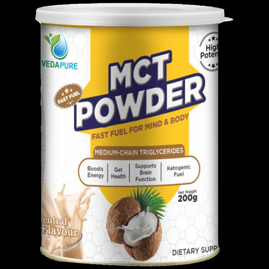 Vedapure MCT Gluten-Oil Free Powder - Fast Fuel For Mind & Body