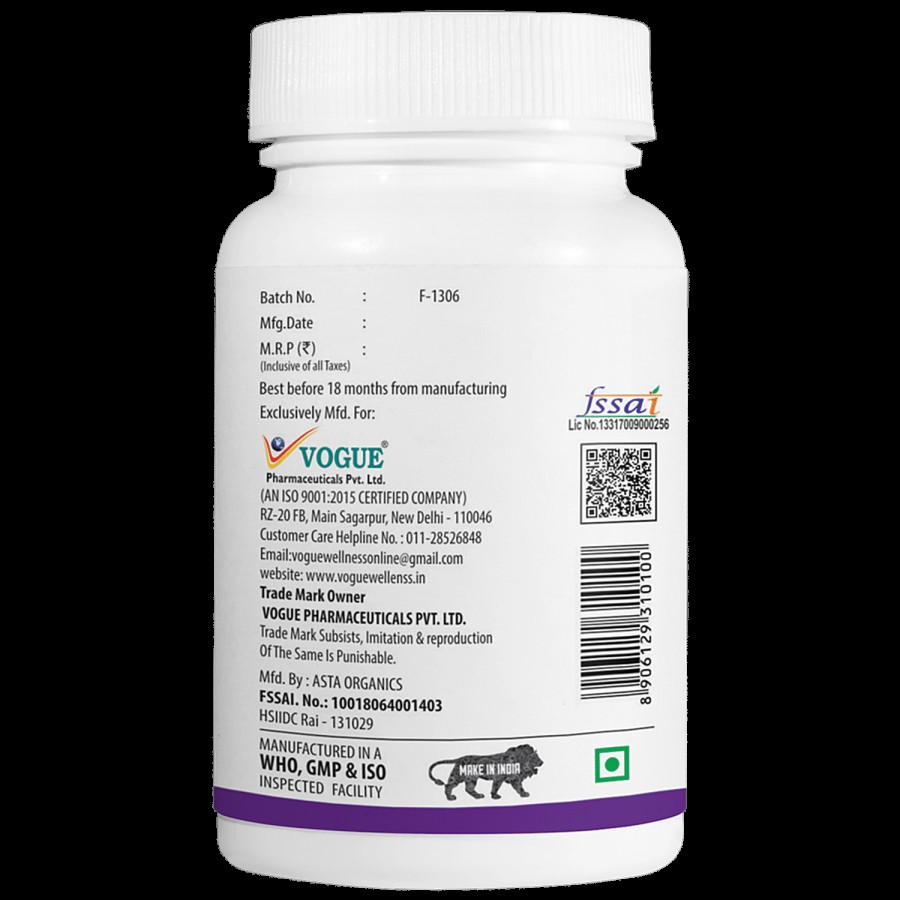 Vogue Wellness VOZI Zinc Gluconate Tablet - Immunity Booster