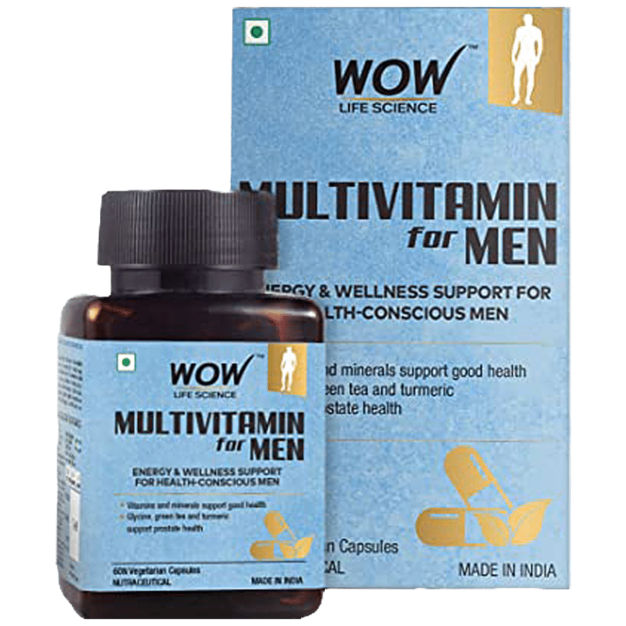 WOW Life Science  Multivitamin Capsule - For MenÃ‚Â  Improves Met