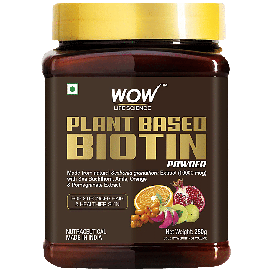 WOW Life Science  Plant-Based Biotin Powder - For Stronger Hair