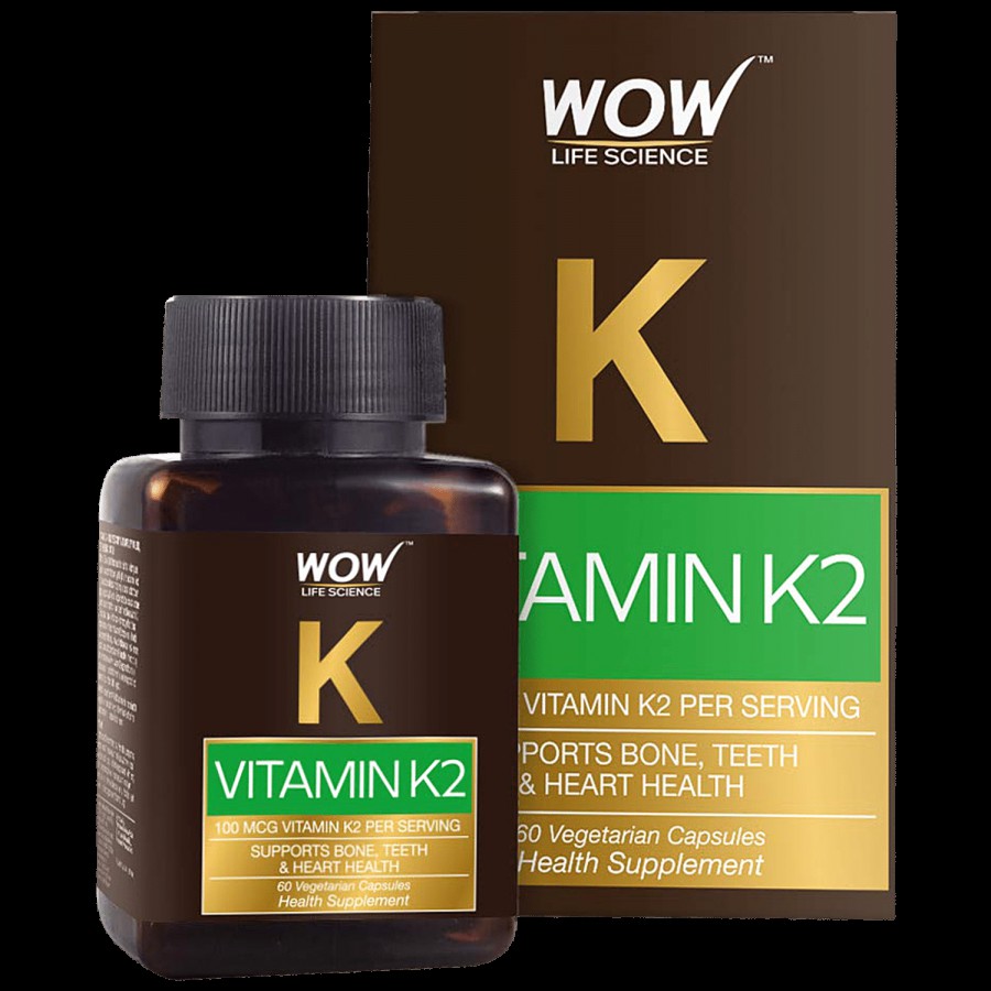 WOW Life Science  Vitamin K2 Capsule - Supports Bone Teeth