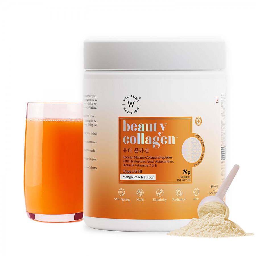 Wellbeing Nutrition Beauty Japanese Marine Collagen - Mango Peach Flavor