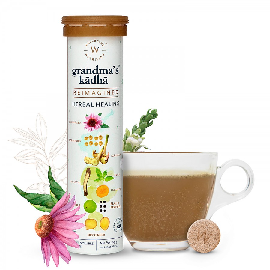 Wellbeing Nutrition Grandma's Ayurvedic Kadha Tablets For Immunity