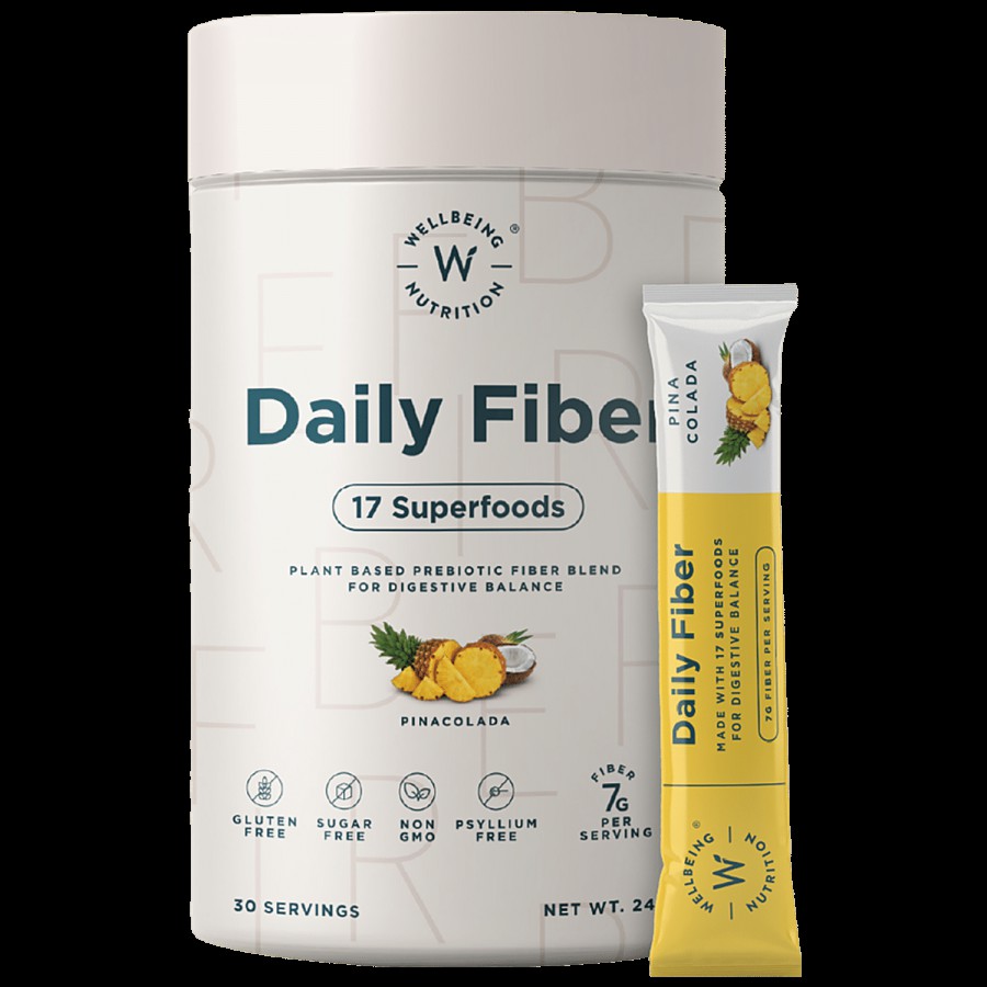 Wellbeing Nutrition Organic Prebiotic Digestive Fiber For Bloating