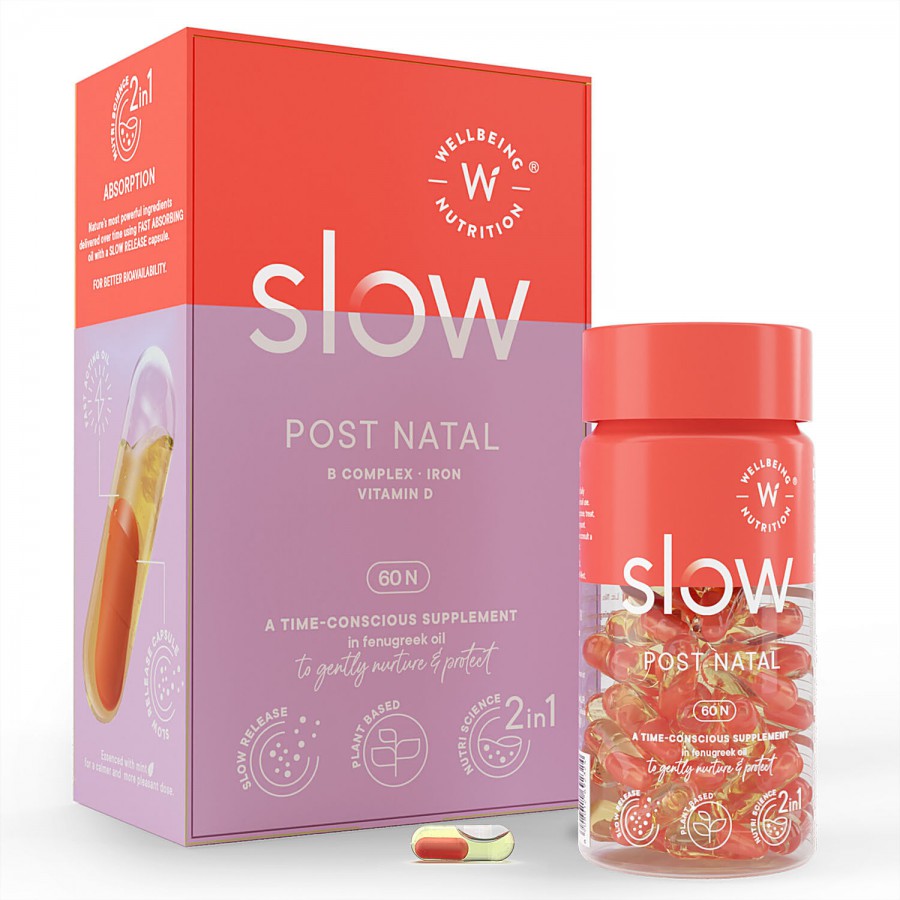 Wellbeing Nutrition Slow Post Natal Vegan Multi-Nutrient - B-Complex