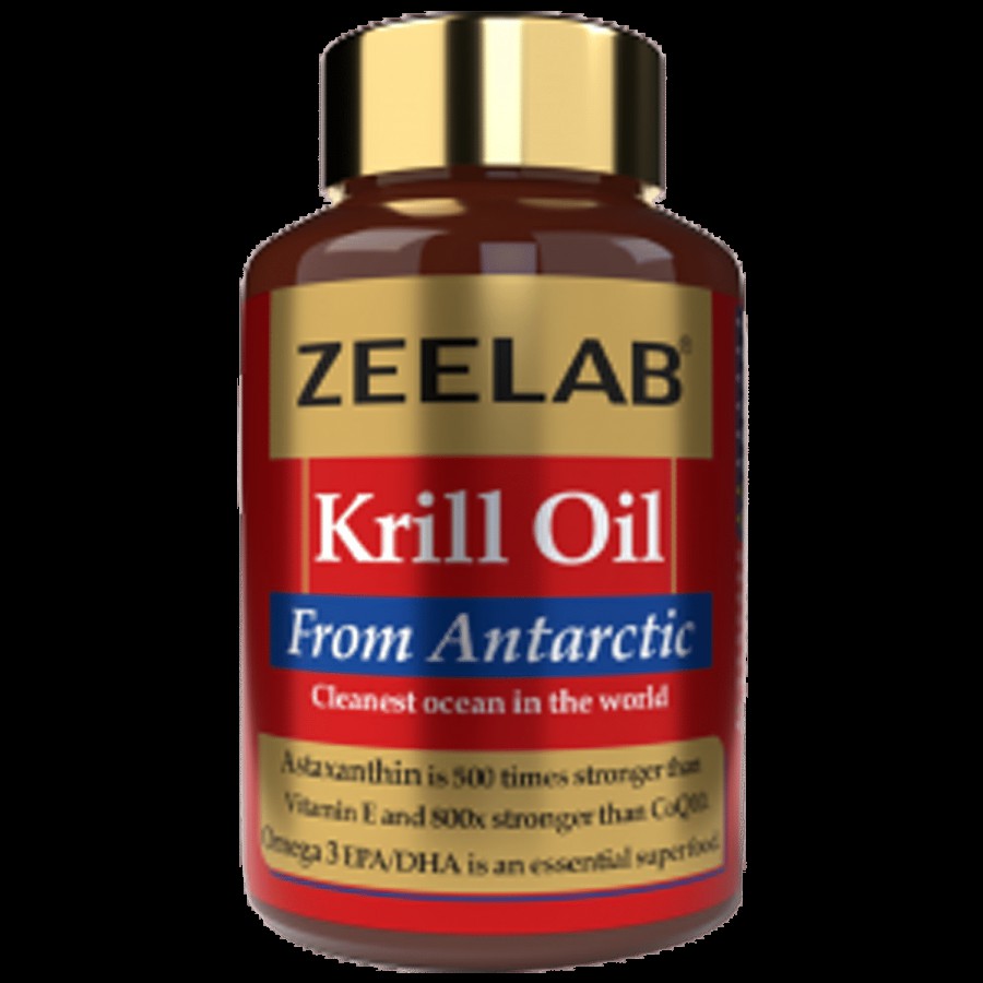 ZEELAB Krill Oil Capsule - Improves Joint Pain & Health