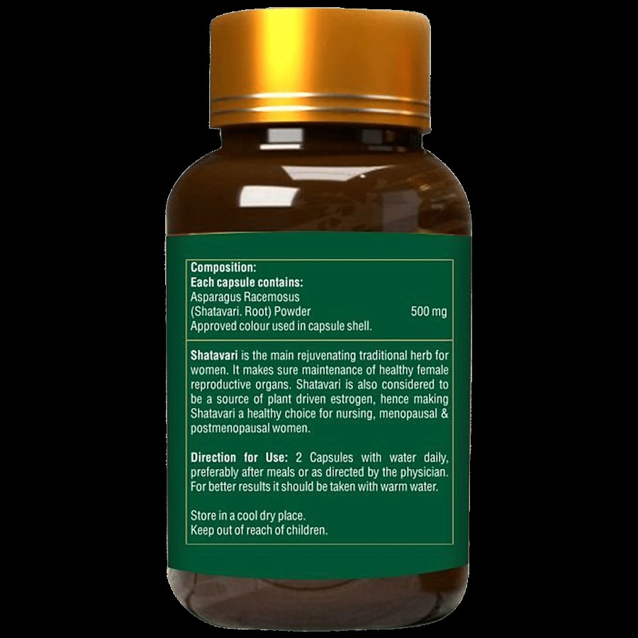 ZEELAB Shatavari Hormonal Balance Capsule - Traditional Herbs