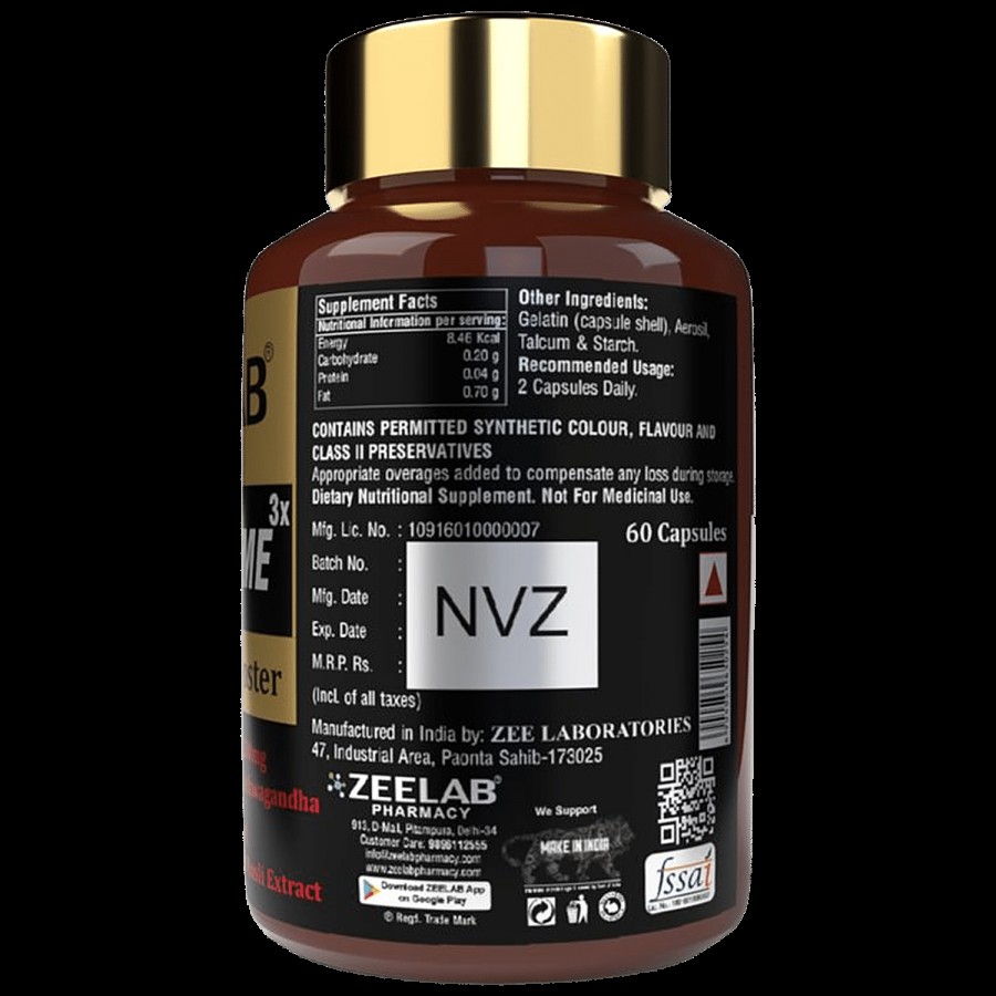 ZEELAB Test Xtreme Capsules - Testosterone Booster