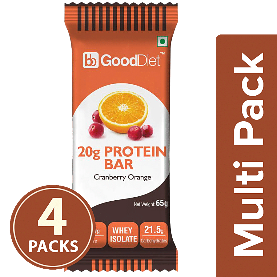 bb Gooddiet 20g Whey Protein Bar - Cranberry Orange