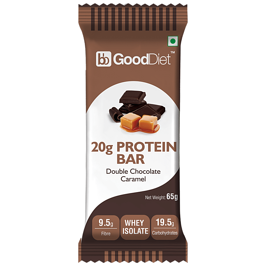 bb Gooddiet 20g Whey Protein Bar - Double Chocolate Caramel