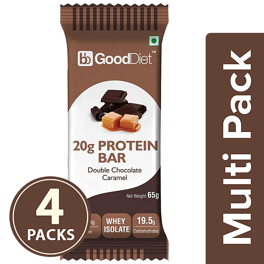 bb Gooddiet 20g Whey Protein Bar - Double Chocolate Caramel