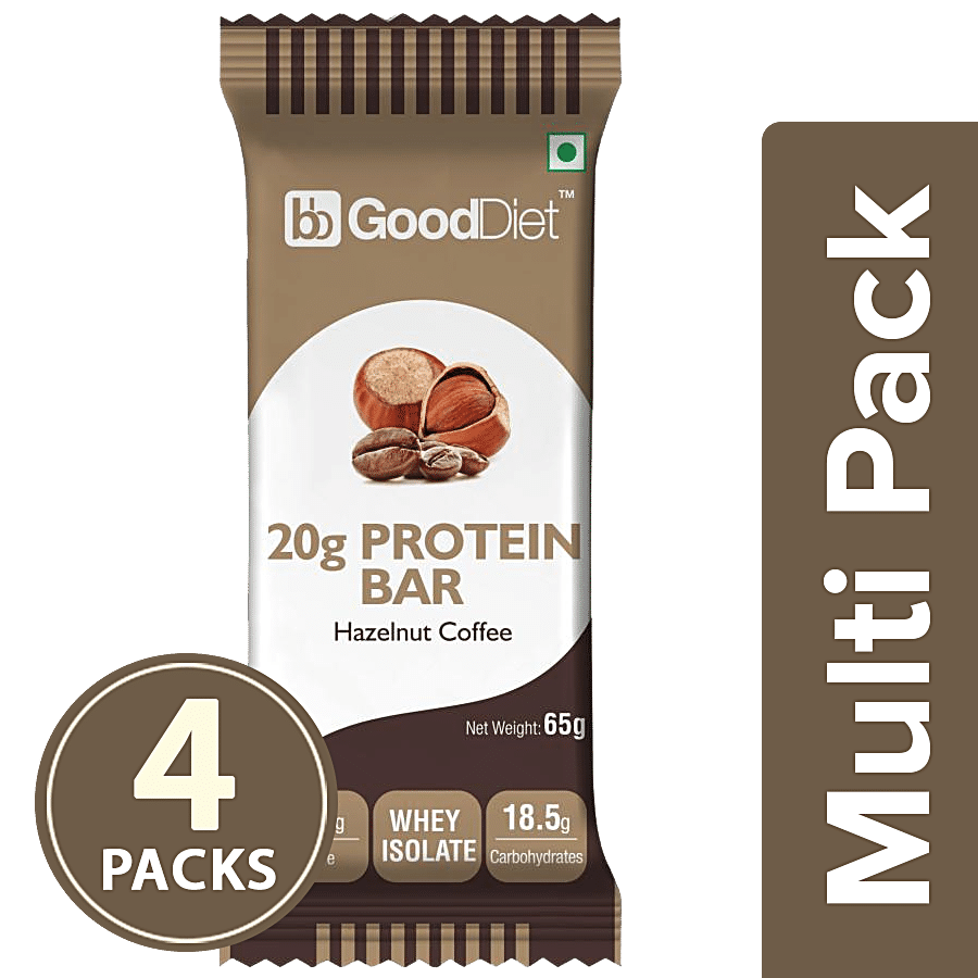 bb Gooddiet 20g Whey Protein Bar - Hazelnut Coffee