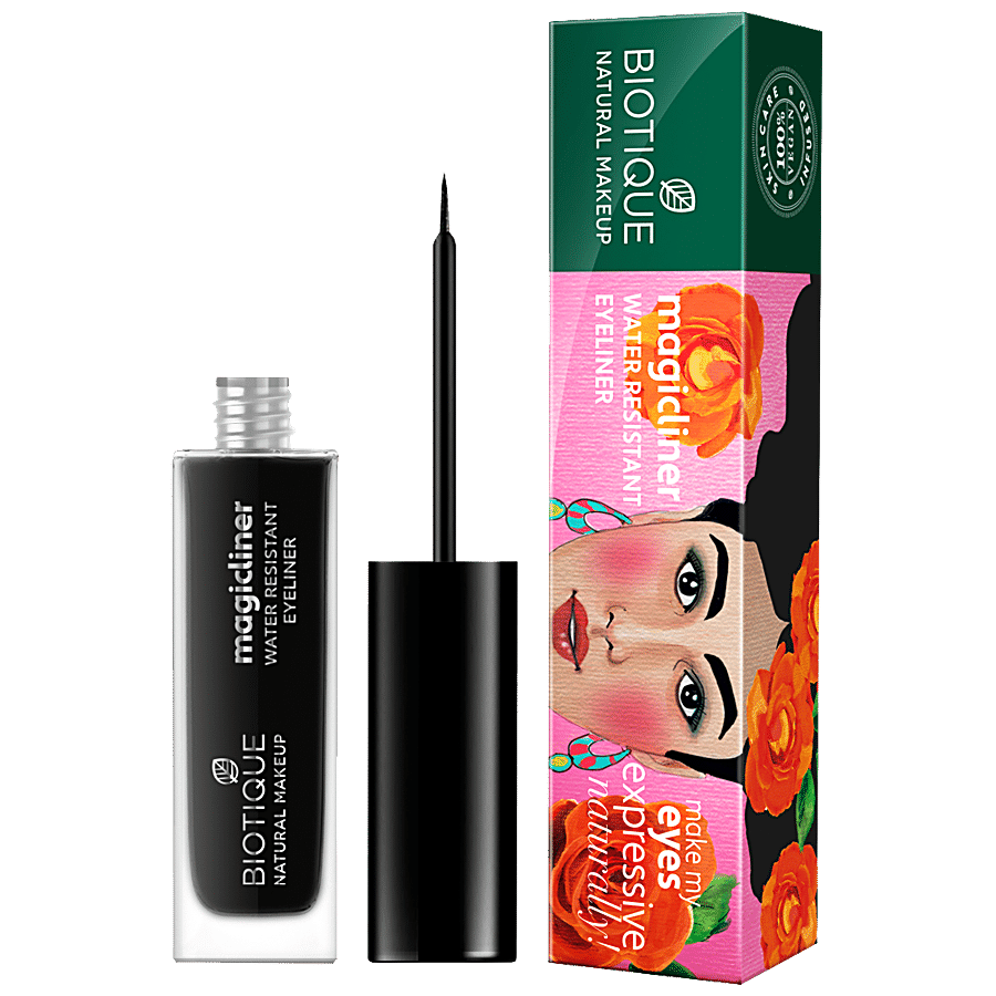 Biotique Natural Makeup Magicliner Water Resistant Eyeliner - Midnight Black