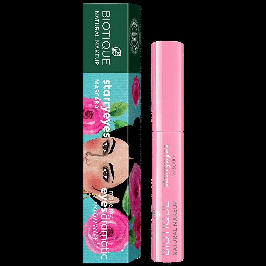 Biotique Natural Makeup Starryeyes Mascara - Ebony Black