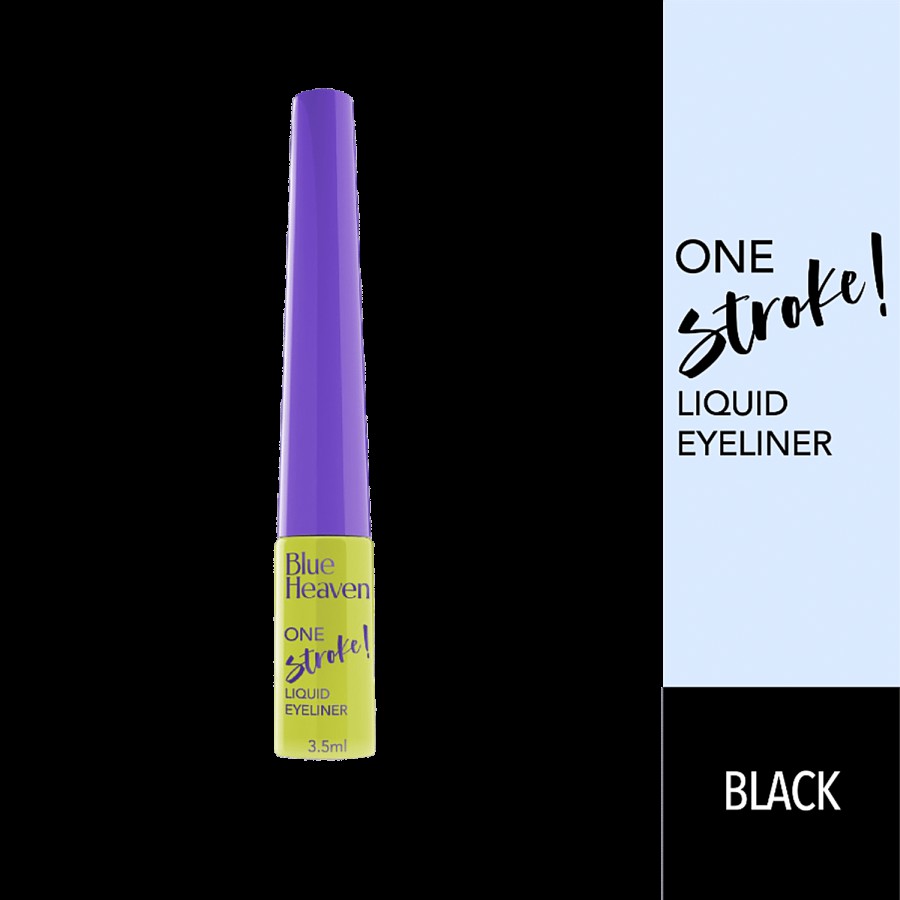 Blue Heaven One Stroke Liquid Eyeliner - Long-Lasting