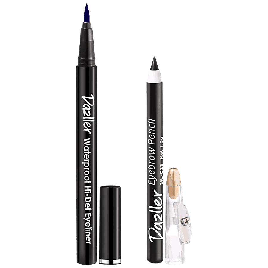 Dazller Waterproof Hi-Def Eyeliner + Eyebrow Pencil