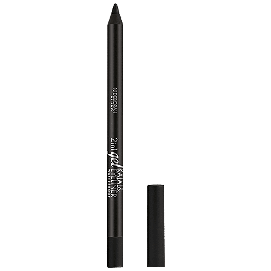 Deborah 2-In-1 Gel Kajal & Eyeliner - Highly Pigmented