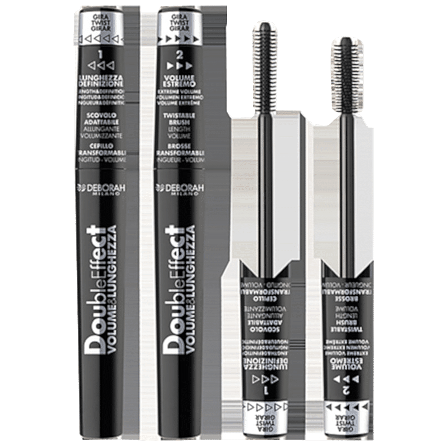 Deborah Double Effect Mascara - Black